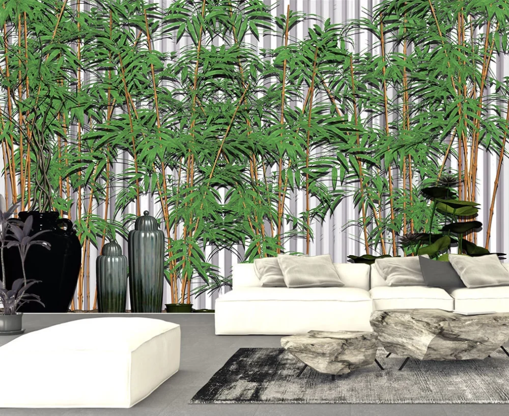 

Настенные обои на заказ 3D5D8D, трехмерные бамбуковые газеты, безопасные бамбуковые ринмы для гостиной, фоновая стена для телевизора
