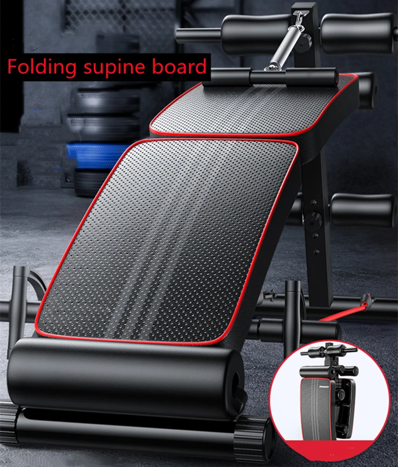 Foldable Supine Board Multifunctional Abdominal Muscle Board Abdominal Exercise Aid Sit-up Fitness Equipment Household Fitness