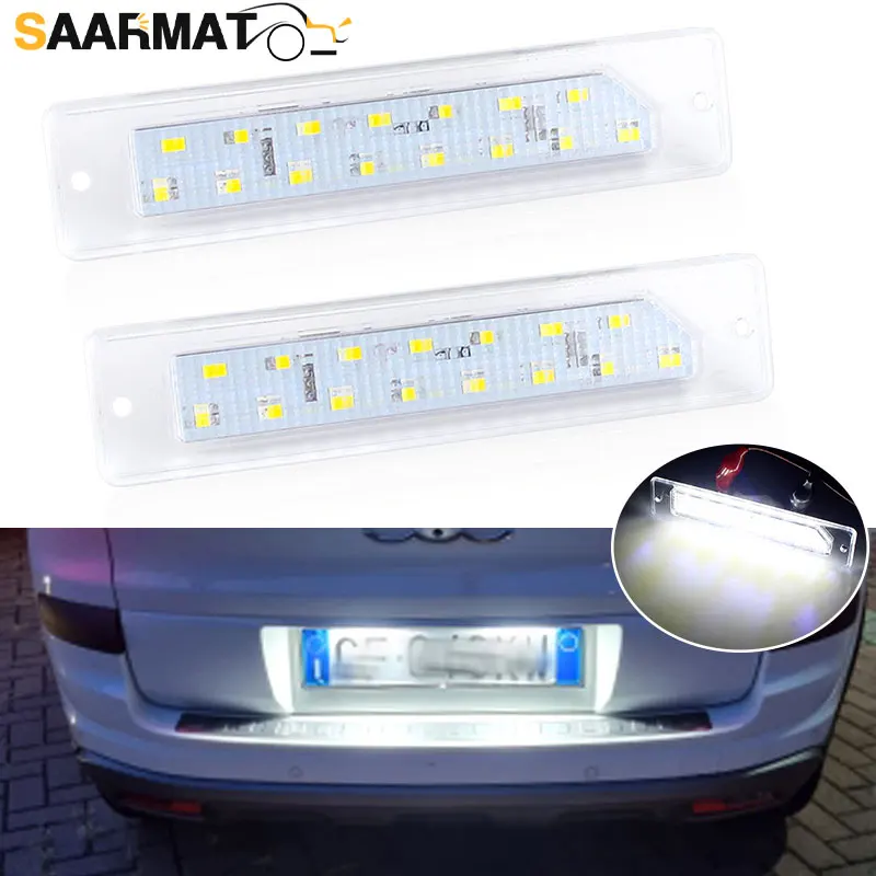 2Pc LED License Number Plate Light for Fiat Ducato Box Bus for Peugeot Boxer Bus Manager for Citroen Jumper Bus Box Relay 94-02