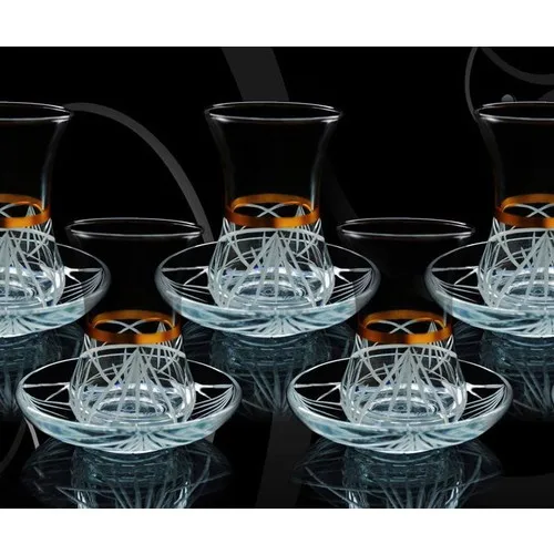 Tea Takımı 12 Pieces (6 Persons) tea Coffee Cups Tea Coffee Sets Tea Coffee For Trophy Turkish Tea Cup Set Glass