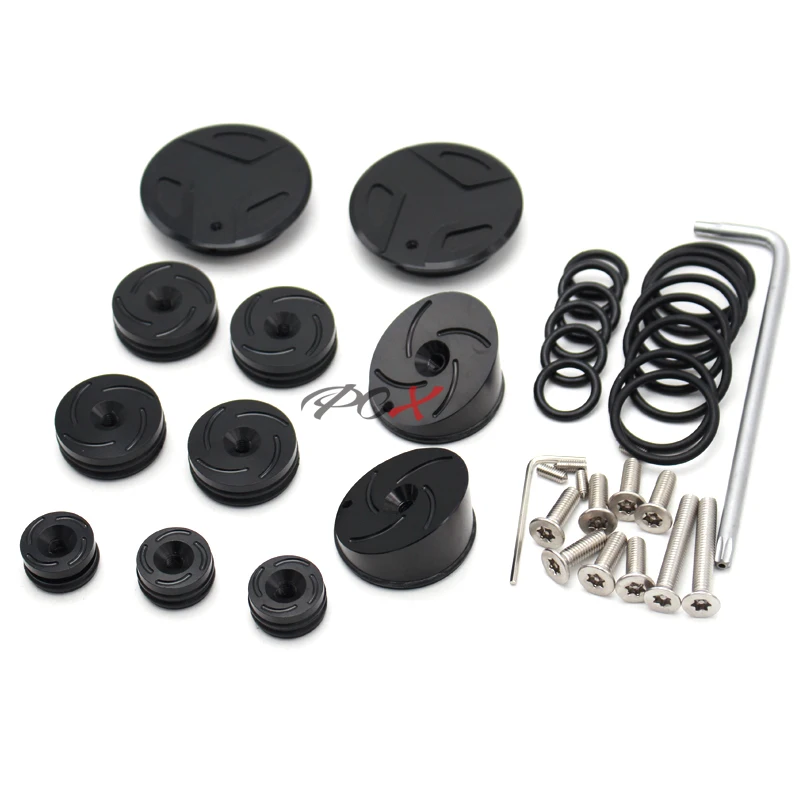 Motorcycle Accessories Frame Hole Cover Caps Plug Decor For BMW R 1200GS R 1200 GS R1200GS LC Adventure 2013-2017 Frame Cap Set