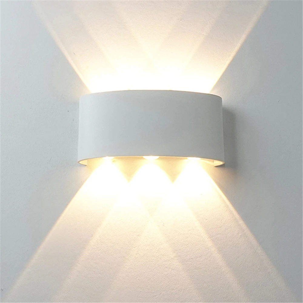 LED 야외 방수 벽 램프 조명 침실 거실 조명 통로 복도 야외 정원 램프 알루미늄 LED 벽 Sconce