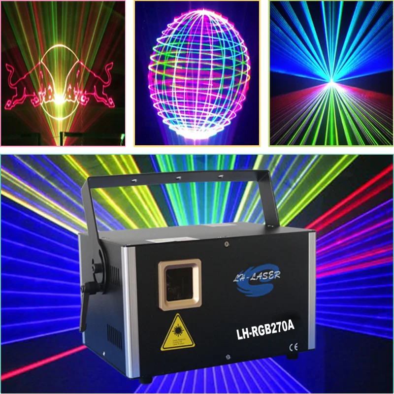 Envío Gratis ILDA y proyector de luz láser con Control de PC RGB colorido espectáculo cielo estrellado iluminación láser de Navidad