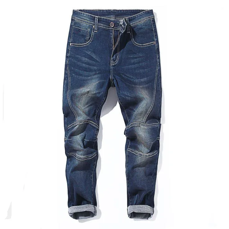 Plus Size 28-48 Mens Fashion Harem Pants Spring Autumn Men Casual Loose Denim Trousers Hip Hop Streetwear Stretch Jeans