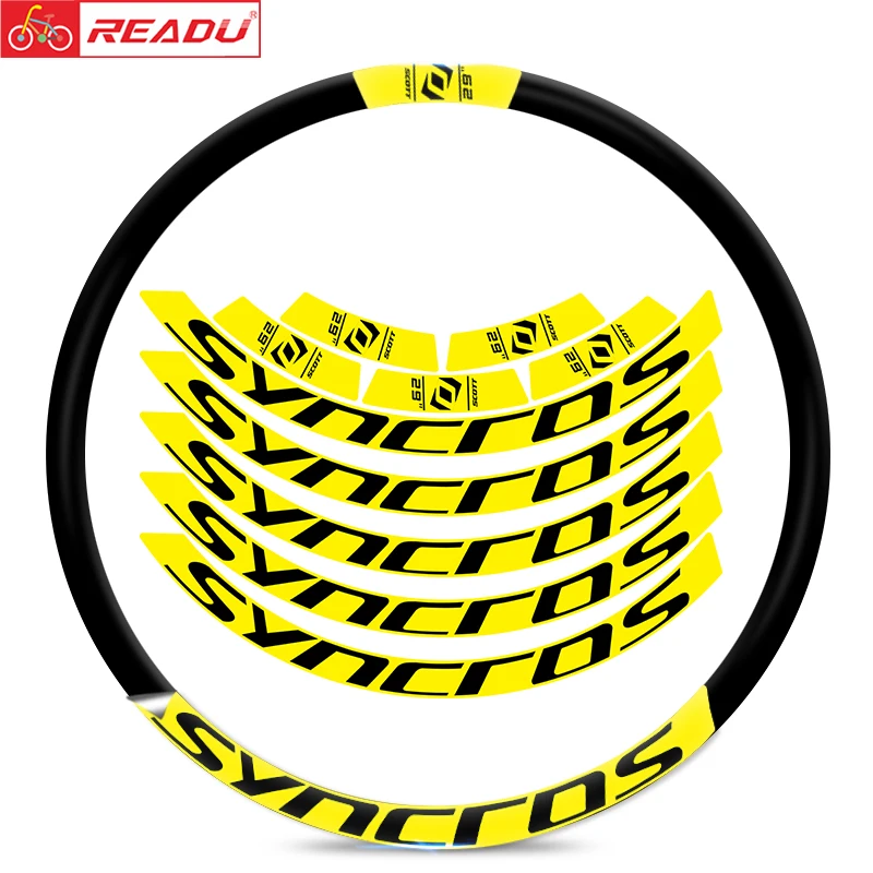 

READU Mountain bike wheel decal rim sticker MTB rim decals bicycle decals 27.5inch and 29inch bicycle accessories