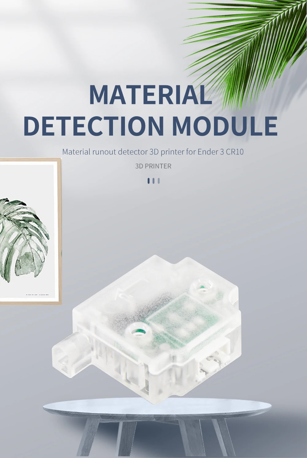 3D Drucker Filament Sensor Filament Brechen Erkennung Modul Mit Kabel Material Runout Detektor Für Ender 3 CR10 3D Drucker Teile – Detail 1