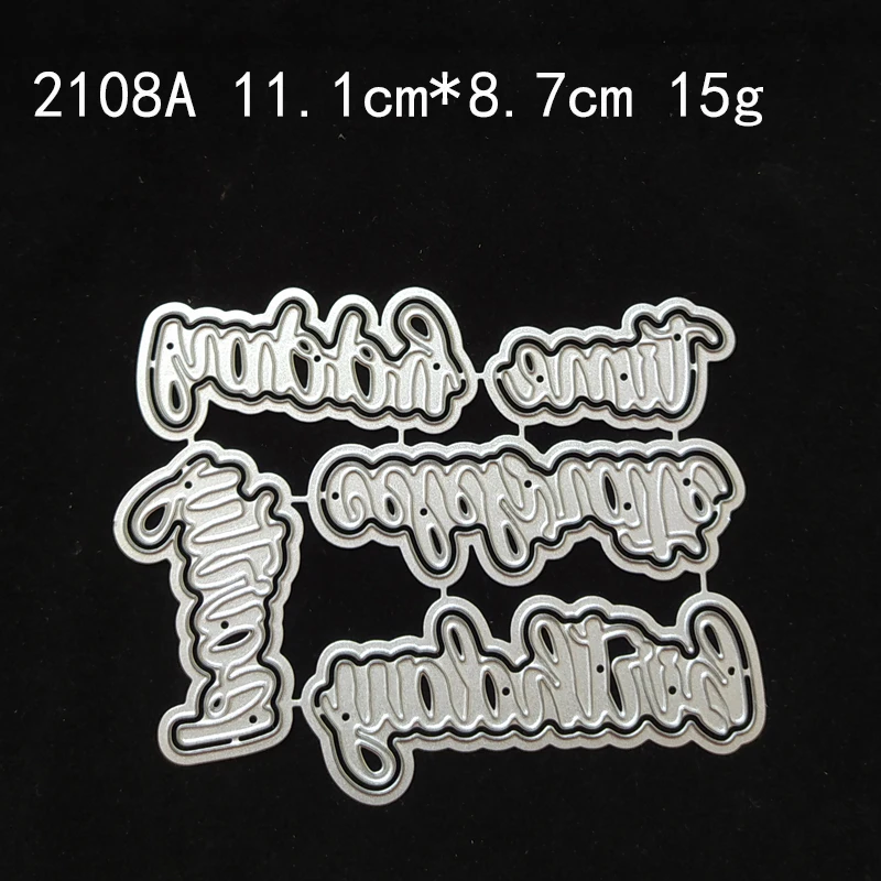 قرد عيد ميلاد سعيد كلمة المعادن قطع يموت DIY بها بنفسك سكرابوكينغ ألبوم الصور النقش الزخرفية Cards بها بنفسك ورقة بطاقات