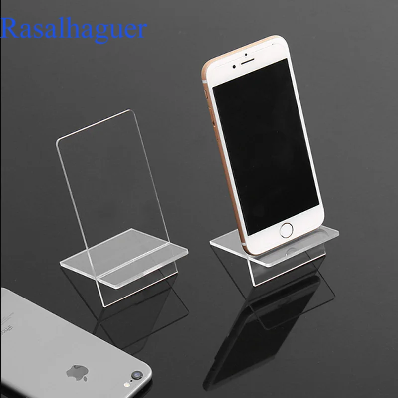 New  Arrival Clear Acrylic 1 Layer Cross Ornaments Display Shelf Mobile Cellphone Wallet Sun Glasses Rack Jewelry Display Shelf