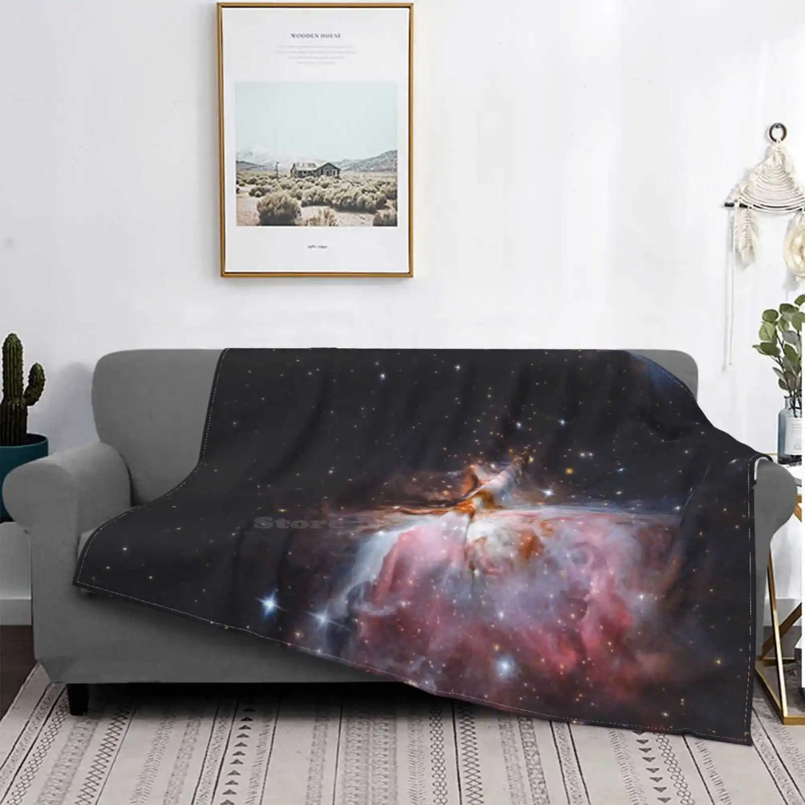 The Great Nebula Trend Style Funny Fashion Soft Throw Blanket Astronomy Science Sky Deepsky Nebula Universe Made In Italy Italy