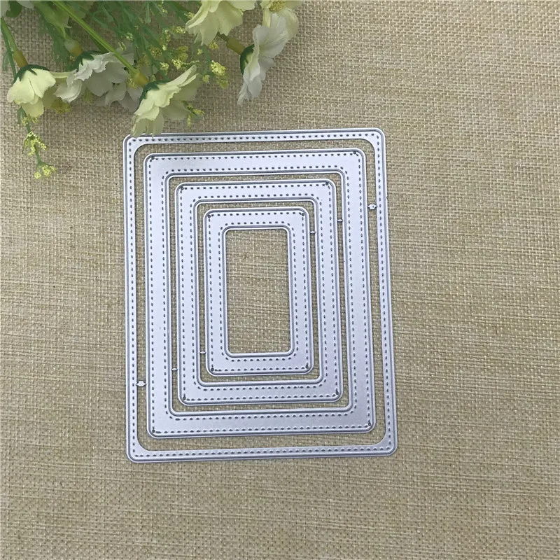 Stitched rectangle frame decorationMetal Cutting Dies For DIY Scrapbooking Album Embossing Paper Cards Decorative Crafts