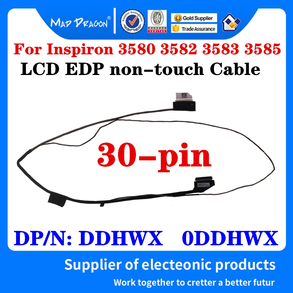 New 0DDHWX DDHWX For Dell Inspiron 15 5000 5570 5575 3580 3582 3583 3585 CAL50 Laptop Lcd Lvds Cable LCD EDP Non-touch Cable