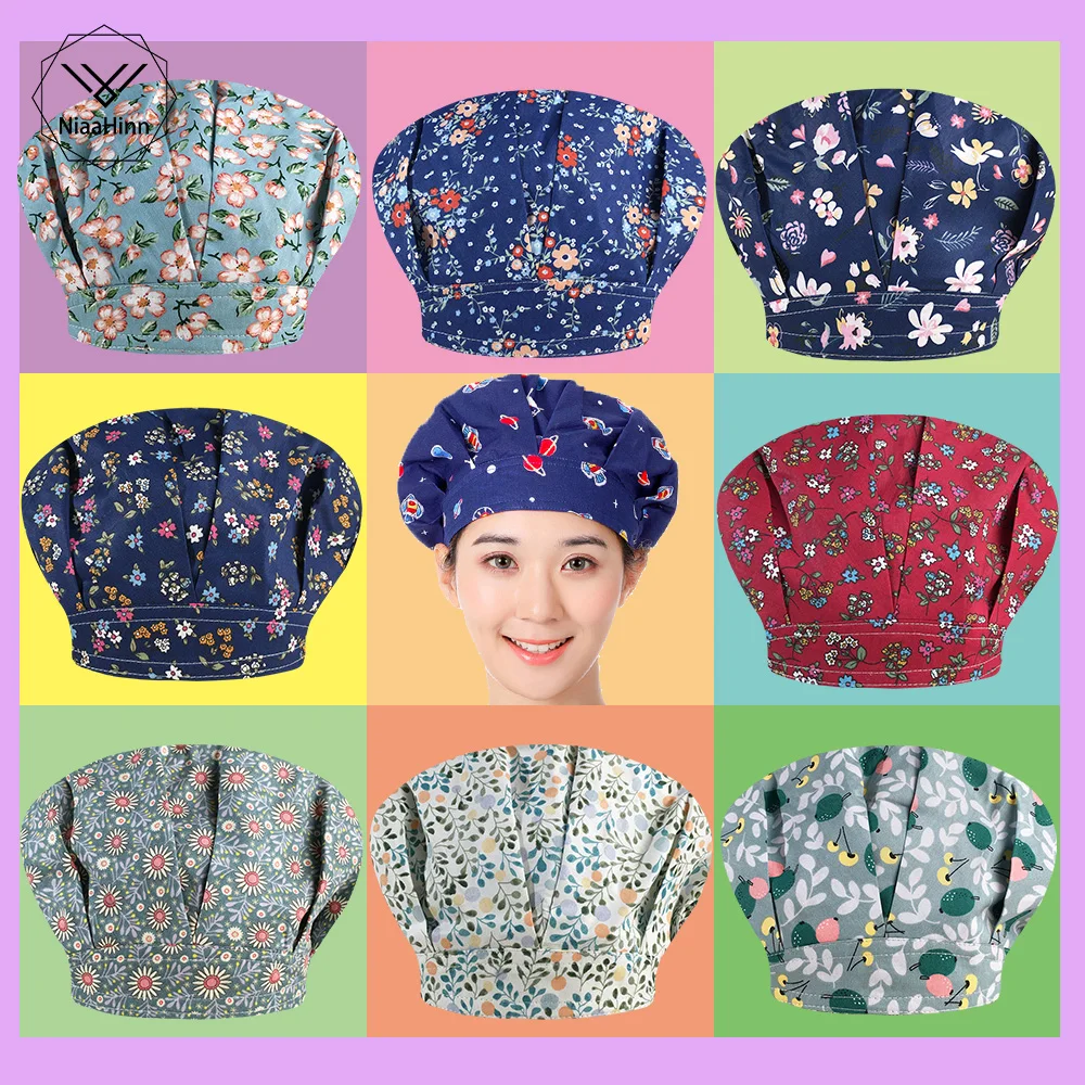 調整可能な調理帽子男性と女性のためキッチンカフェ弾性シェフのキャップケータリング調理キャップレストラン作業キャップシェフ帽子