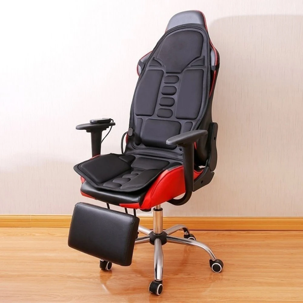 Multifunctional Car Chair Body Massage Heat Mat Seat Cover Cushion Neck Pain Lumbar Support Pad Back Massager