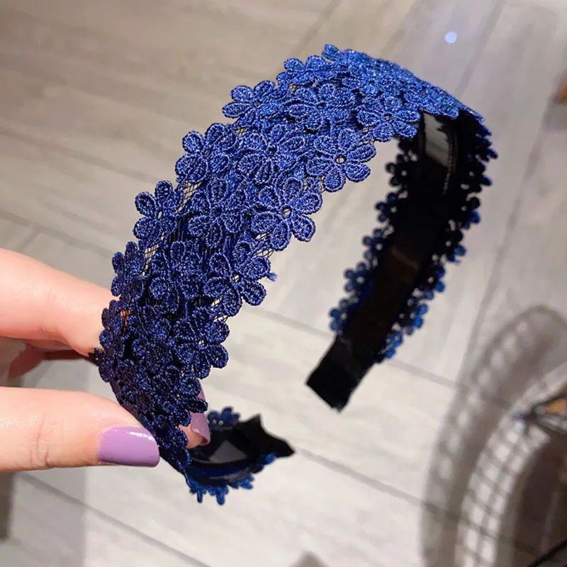 Haimeikang cerchio per capelli in pizzo donna coreana pressione dei capelli castone fascia moda primavera estate nuovi accessori per capelli