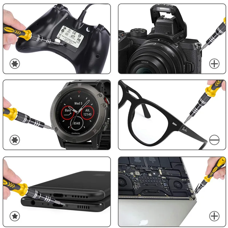 คอมพิวเตอร์ชุดซ่อม,122 In 1 Magnetic แล็ปท็อปไขควงชุดไขควงชุดไขควงแม่นยำ,ขนาดเล็ก Impact Screw Driver Set