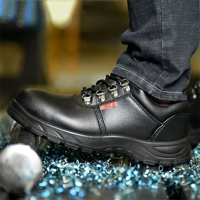 Work safety boot air mesh safety shoes male steel toe boots men puncture-proof indestructible work sneakers shoes PM055