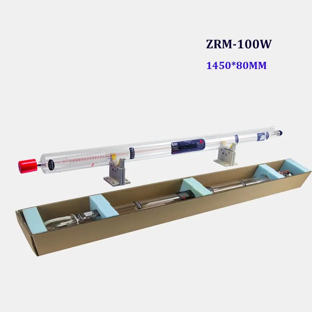 Tubo do laser do co2 do tubo ZRM-100 * 80mm do laser de zurong 100 1450 w