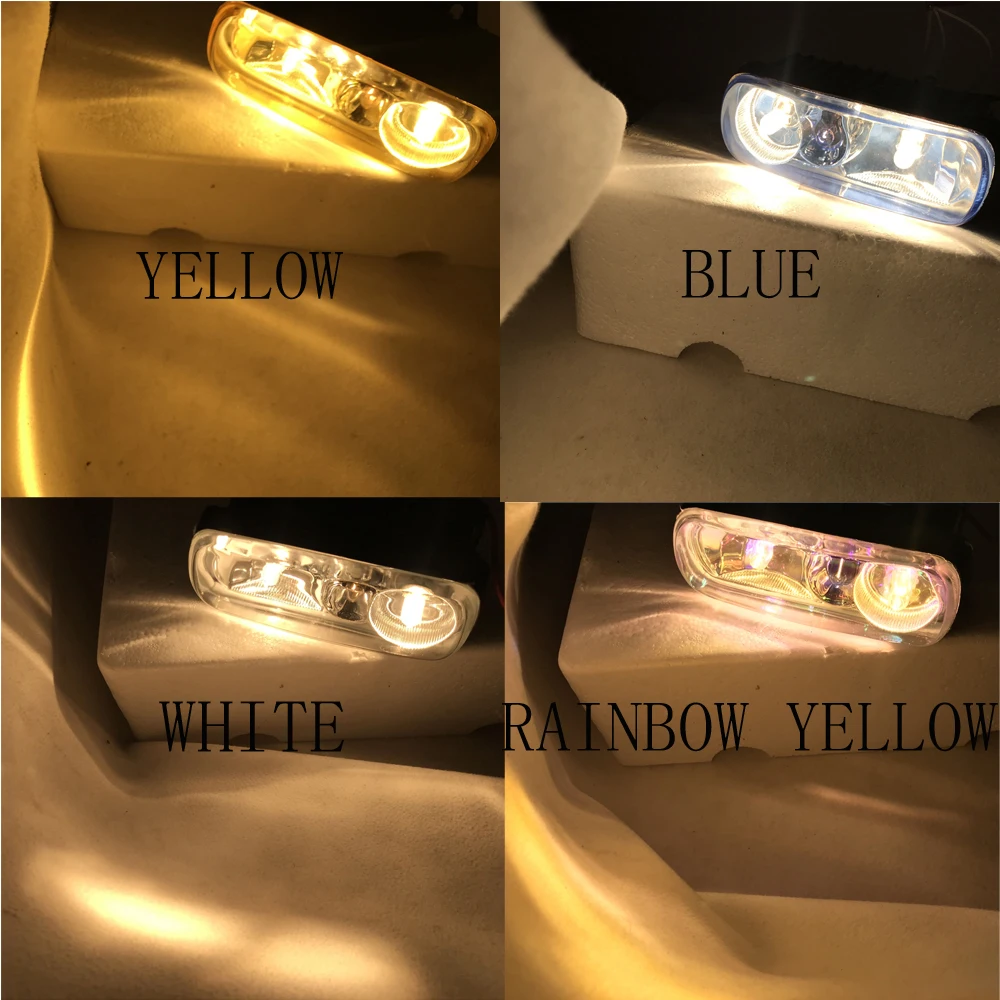 Universal Fog Light Car Front Bumper Automobile Roof Install Home Boat Use Crystal lamp High Quality 3 Color