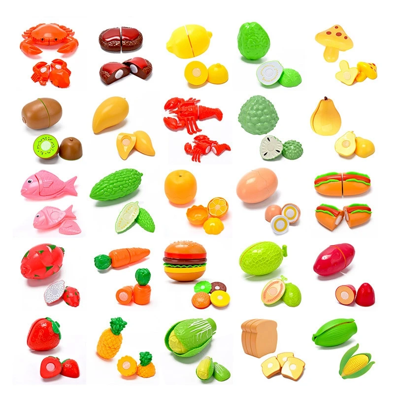 Pretend Play Kitchen Vegetable Toy Miniature Fake Food Tomato Carrot Cabbage Potato Corn Chili Model Girls Toys For Children 29