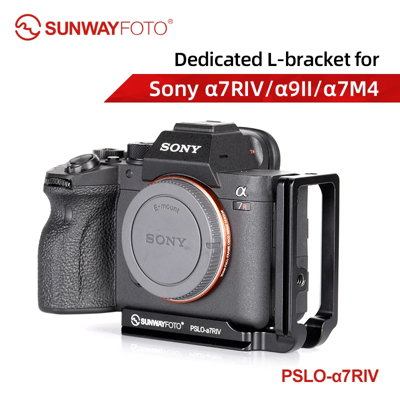 SUNWAYFOTO PSLO-A7RIV Quick Release Plate for a7RIV a7R4 a7M4 a9II Dslr Camera for Tripod Head L Bracket