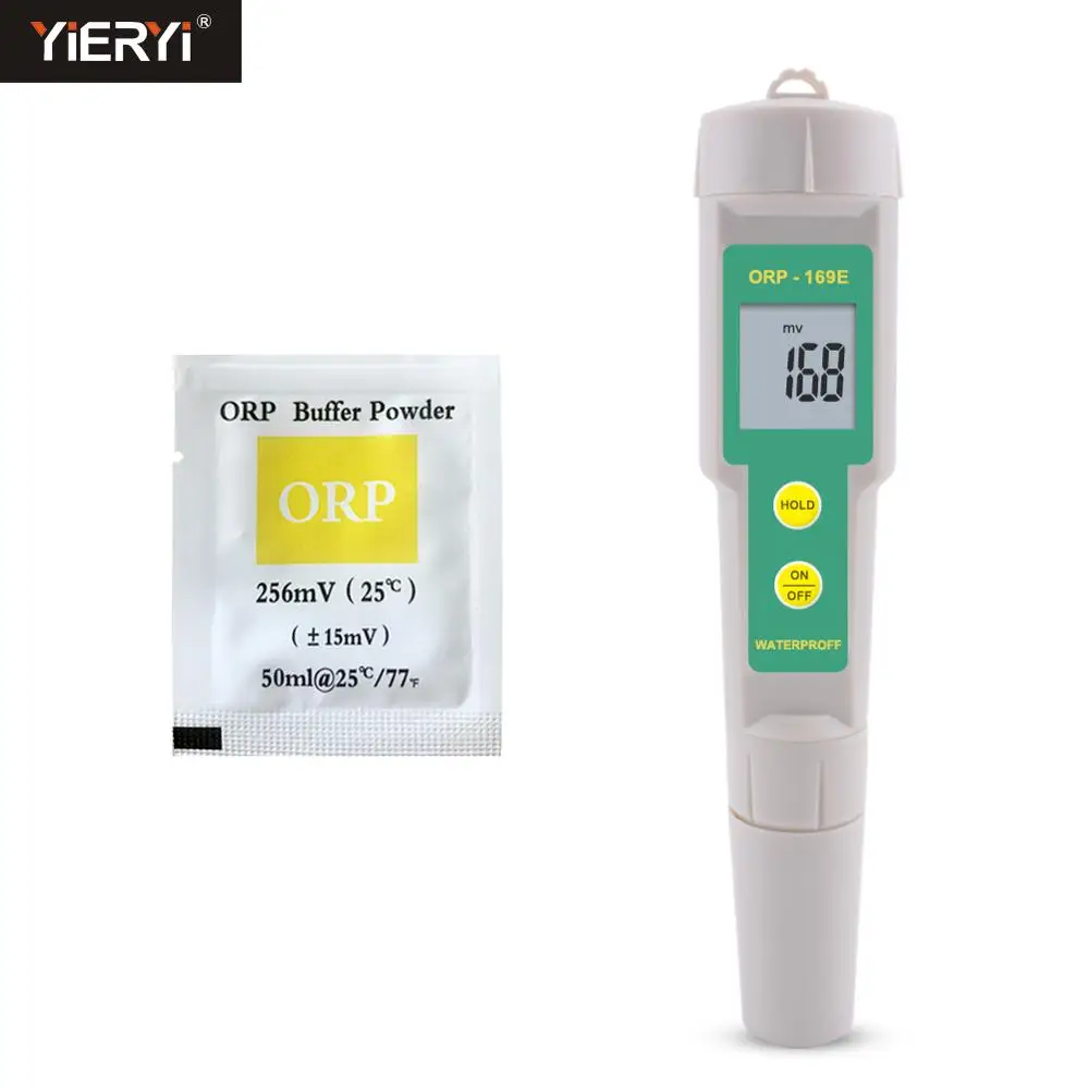 

Portable Pen ORP Meter Redox Potential Tester Negative Potential Pen Tester ORP Meter with ORP calibration powder