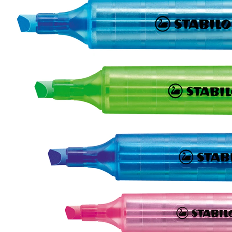 Stabilo 275 Cool Highlighter Color Marker Pen Note Stationery Safety and Environmental Protection Macaron 15 Colors Optional