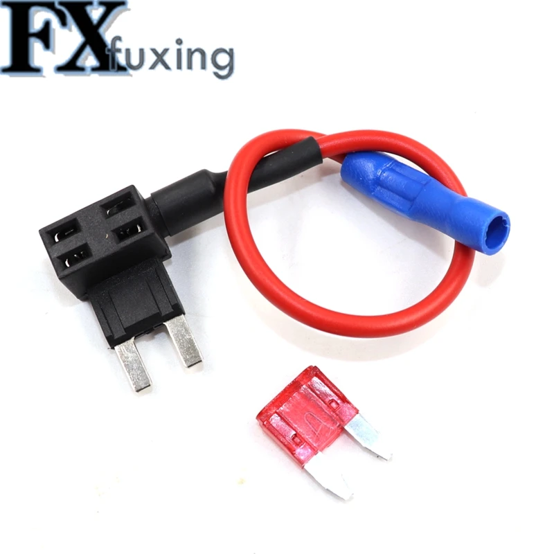 2Set 12V MINI SMALL MEDIUM M2 Size Car Fuse Holder Add-a-circuit TAP Adapter with 5A 10A 15A 20A 25A Micro Mini  ATM Blade Fuse