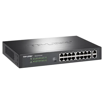 802.3at/af 180W 18 Ports PoE+ 1000M Ethernet Switch 16 PoE ports power to IP camera,wireless AP, 18-port RJ45 Gigabit PoE Switch