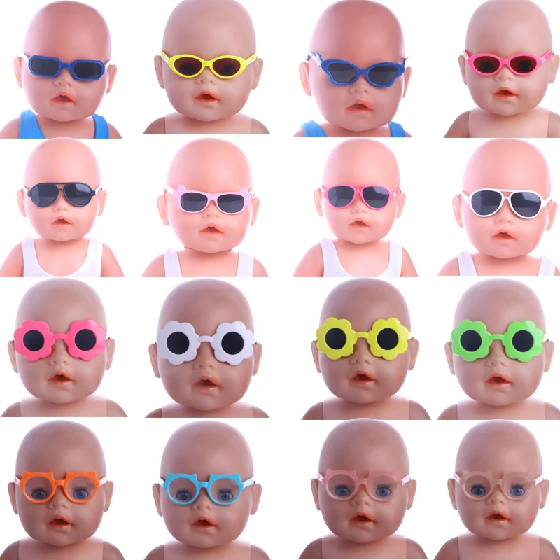 Doll Clothes Glasses 15Styles Of Doll Accessories For 18-Inch American Dolls And 43 Cm-born Dolls, Used To Build Girls' Dolls