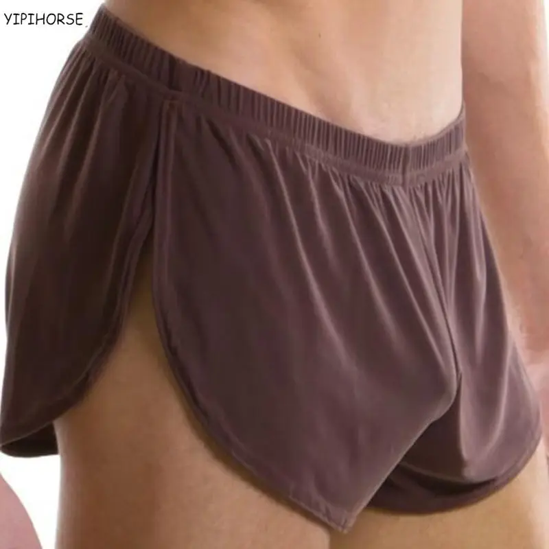 Nice comfortable Sexy men underwear boxer shorts ice silk Lounge Men Trunks Home Sleepwear Underpants Gay Underwear panties