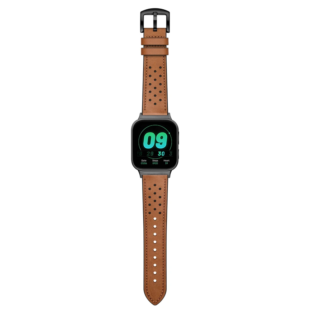 Tali Kulit Asli untuk OPPO Smart Watch 46 Mm Gelang Pengganti untuk OPPO 46 Mm Aksesori Gelang Lembut