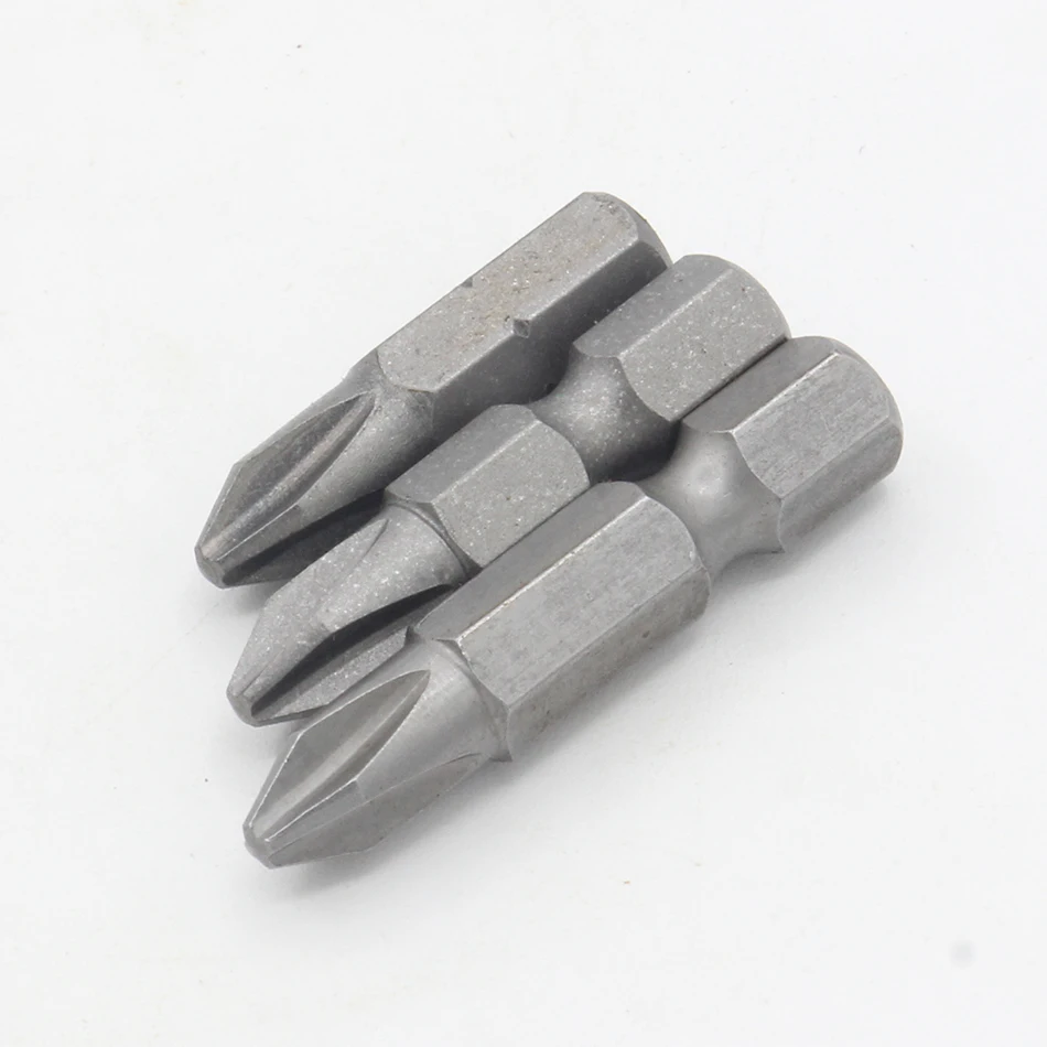 Chave de fenda phillips magnética com haste hexagonal, pontas elétricas para chave de fenda