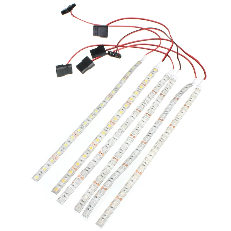 防水フレキシブルLEDストリップライト,5050 smd dc12v 18,1個,PC,コンピューターケース,直送用