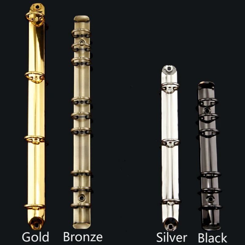 A7 2 Löcher Gold Binding Ringe Lose Blatt Buch Binder Ringe DIY Notebook Segregator Metall Ringbuch Schreibwaren Büro Liefern