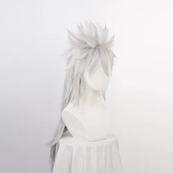 Anime Jiraiya Long Silver Chip Ponytail Heat Resistant Sythentic Hair Cosplay Costume Wigs + Wig Cap