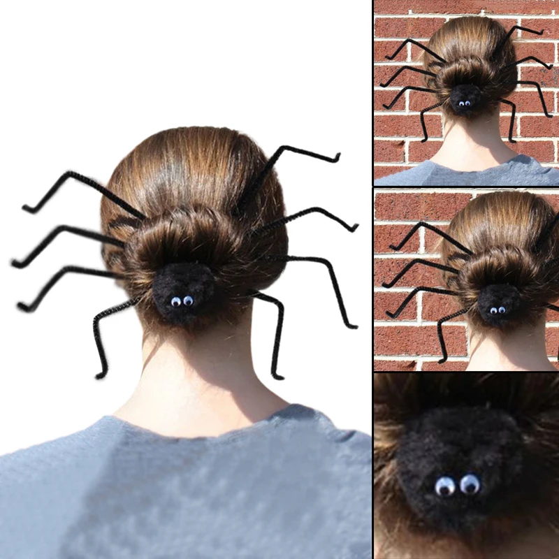 

Halloween Spider Headpiece With Long Spider Leg Black Headdress Festival Headband Cosplay Props Hair Accessories