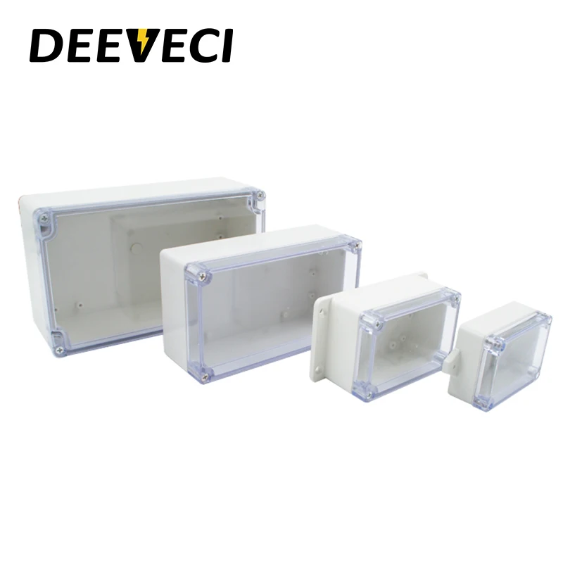 Transparent Waterproof Outdoor Enclosure Plastic Box Electronic Project  Case Instrument  Electrical Box Junction Box Housing