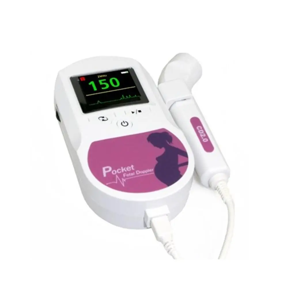 CONTEC Handheld Pocket Fetal Doppler LCD (3Mhzvascular， 8Mhz) CE