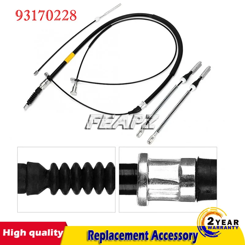 

Fits for Opel Corsa C Replacement Accessory Handbrake Parts Parking Brake Cable Set 90576453, 90576454, 93170227, 93170228