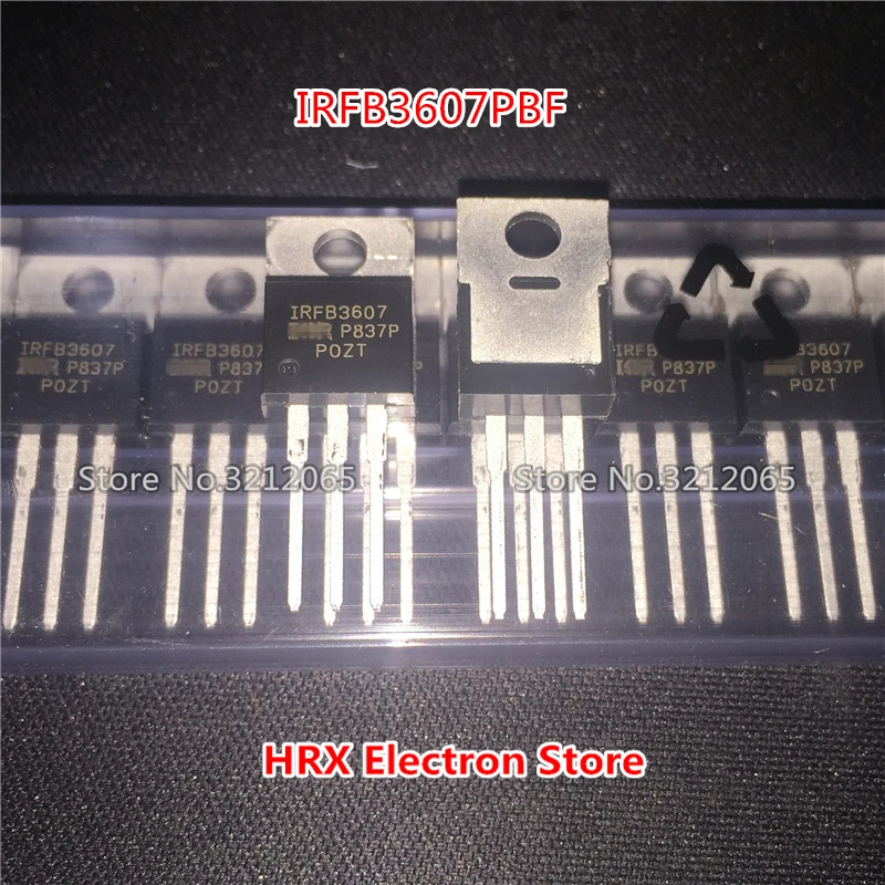 New Original Import IRFB3607PBF IRFB3607 MOSFET 75V 80A TO-220 (10-50piece)