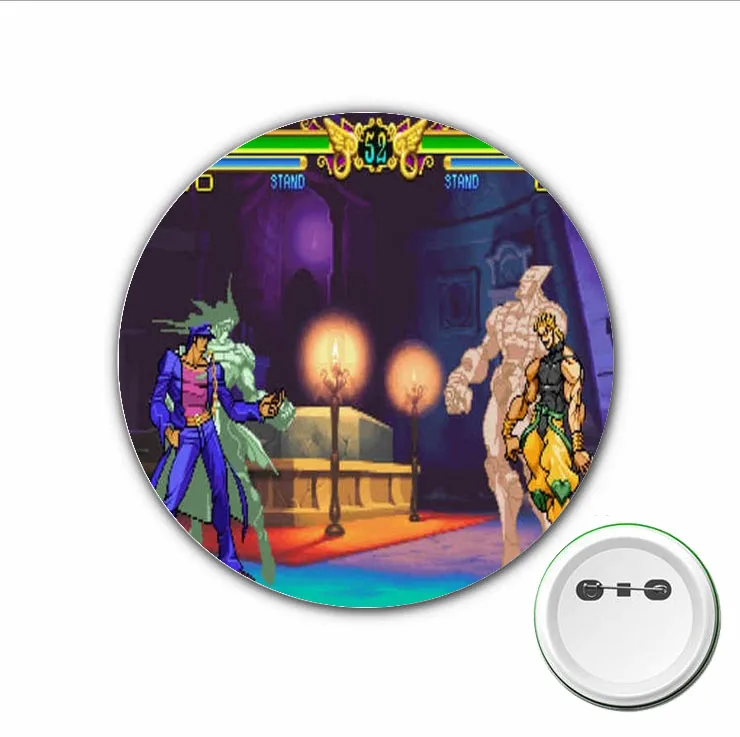 3pcs anime JoJo\'s Bizarre Adventure Cosplay Badge Cartoon Brooch Pins for bags Badges Backpacks Button Clothes Accessories