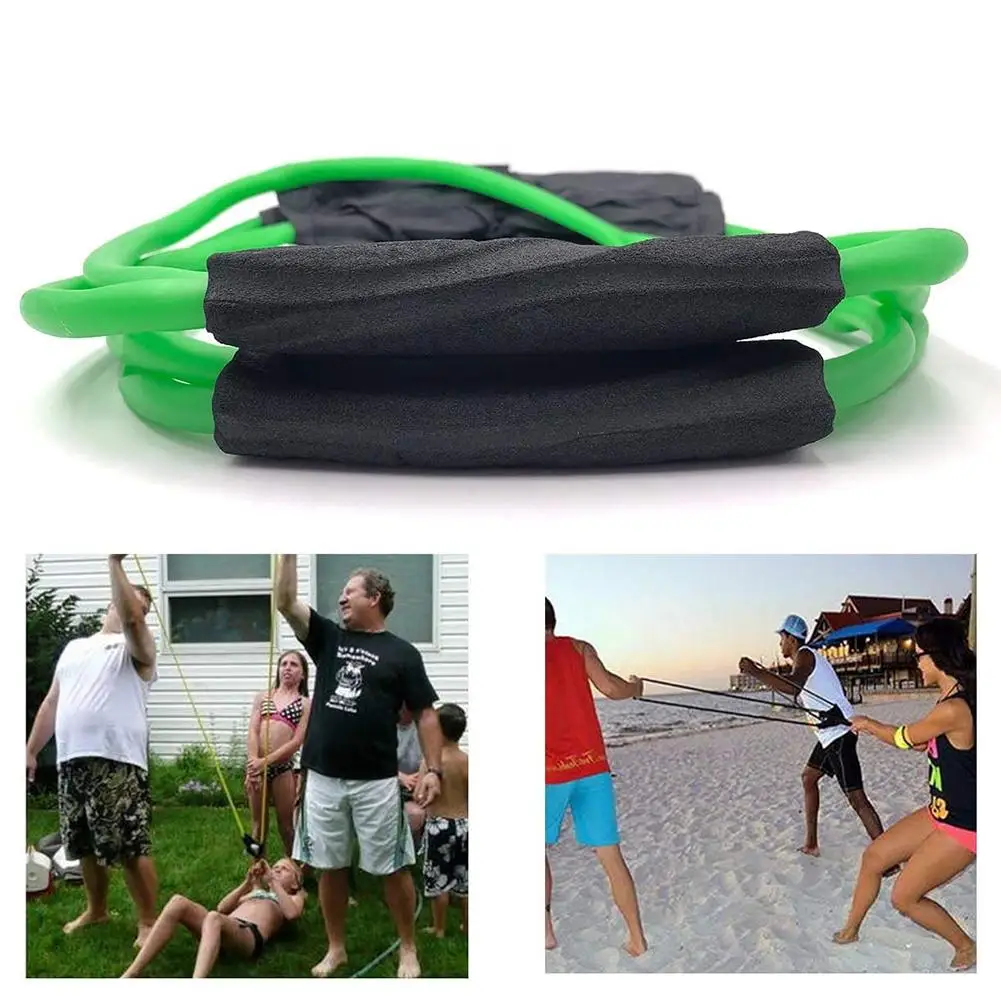 Outdoor Water Balloon Launcher Elastic 3 People Bomb Beach Durable Party Rope Slingshot Fight Toys Funny Heavy Duty Beach toy