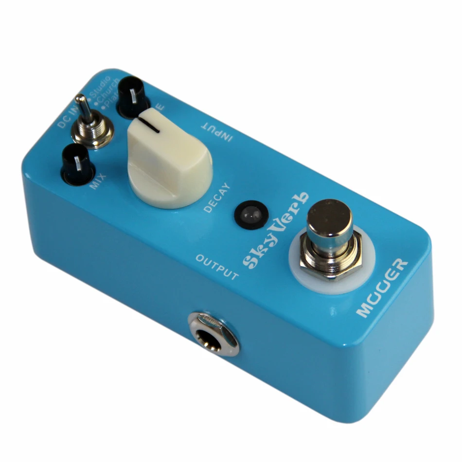 Mooer SkyVerb Digital Reverb Effect Pedal 3 reverb modes(Studio/Church/Plate) for Electric Guitar True Bypass DSP chip