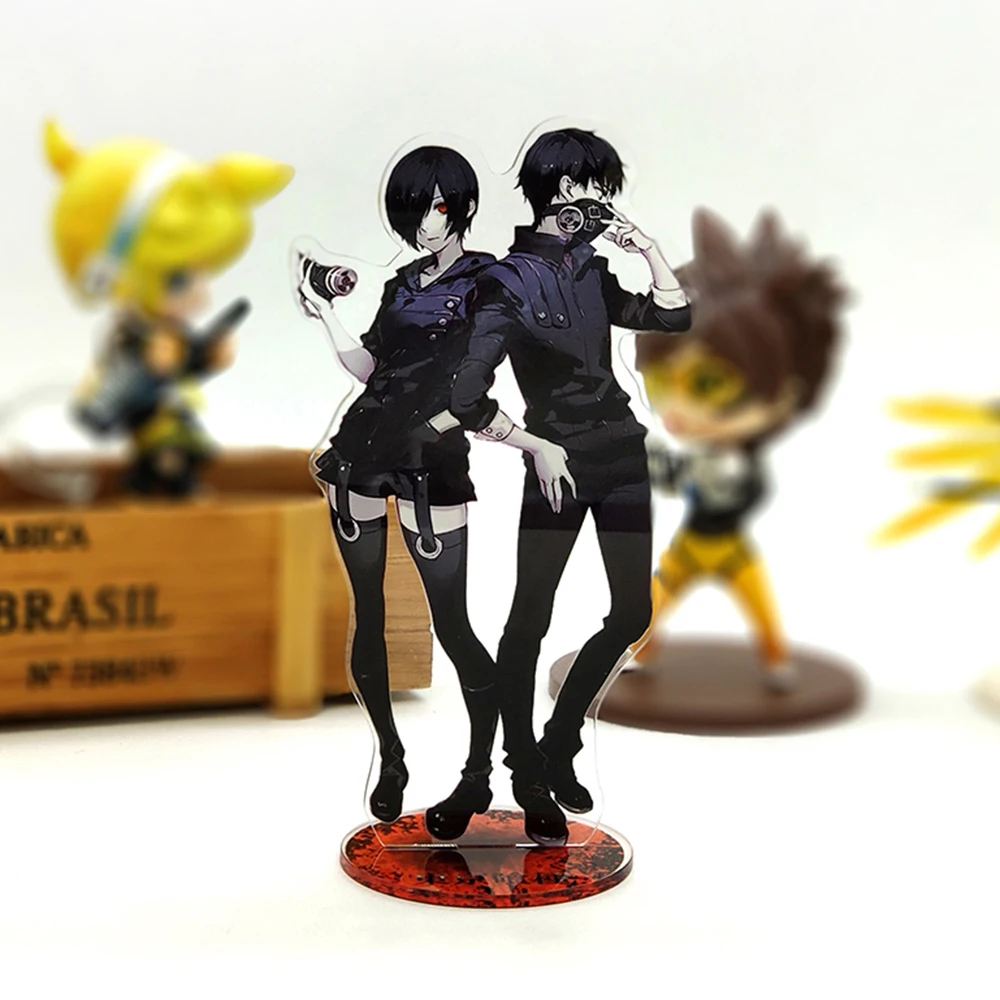 Tokyo Ghoul Kaneki Ken Kirishima Touka acrylic stand figure model plate holder cake topper ANIME  japanese cool