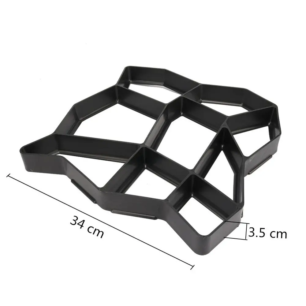 Moule à Béton Pavé 30x30 Cm ABS - Forme Brique Pierre Pour Allée Jardin, Réutilisable Et Facile