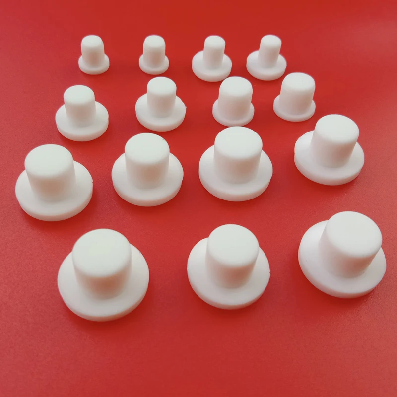 T Type Solid High Temp Tapered End Ensures A Snug Fit Silicone Rubber Stopper Seal Plug Tubes 2 2.5 3 3.5 4 4.5 5 5.5 6MM hole