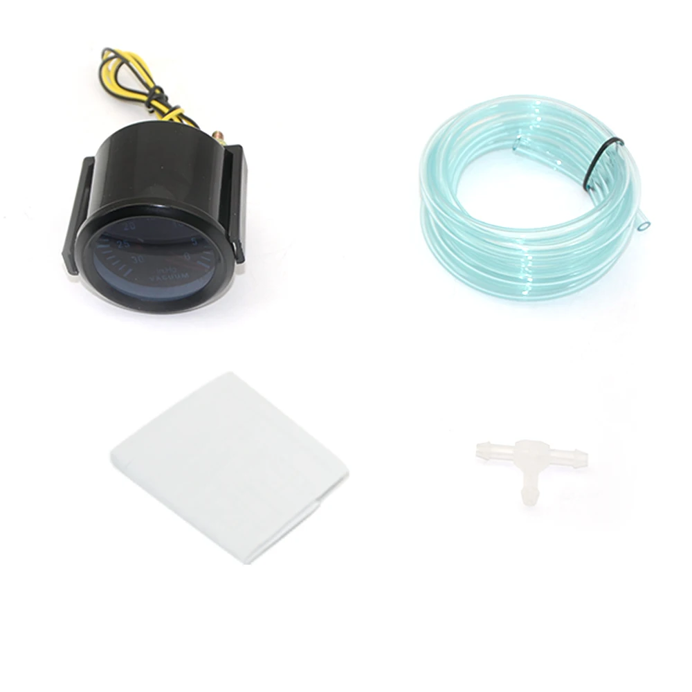 スモークレンズブーストゲージ,psi,真空,水温,油圧,電圧計,タコメーターrpm,カーゲージポッド,2インチ,52mm