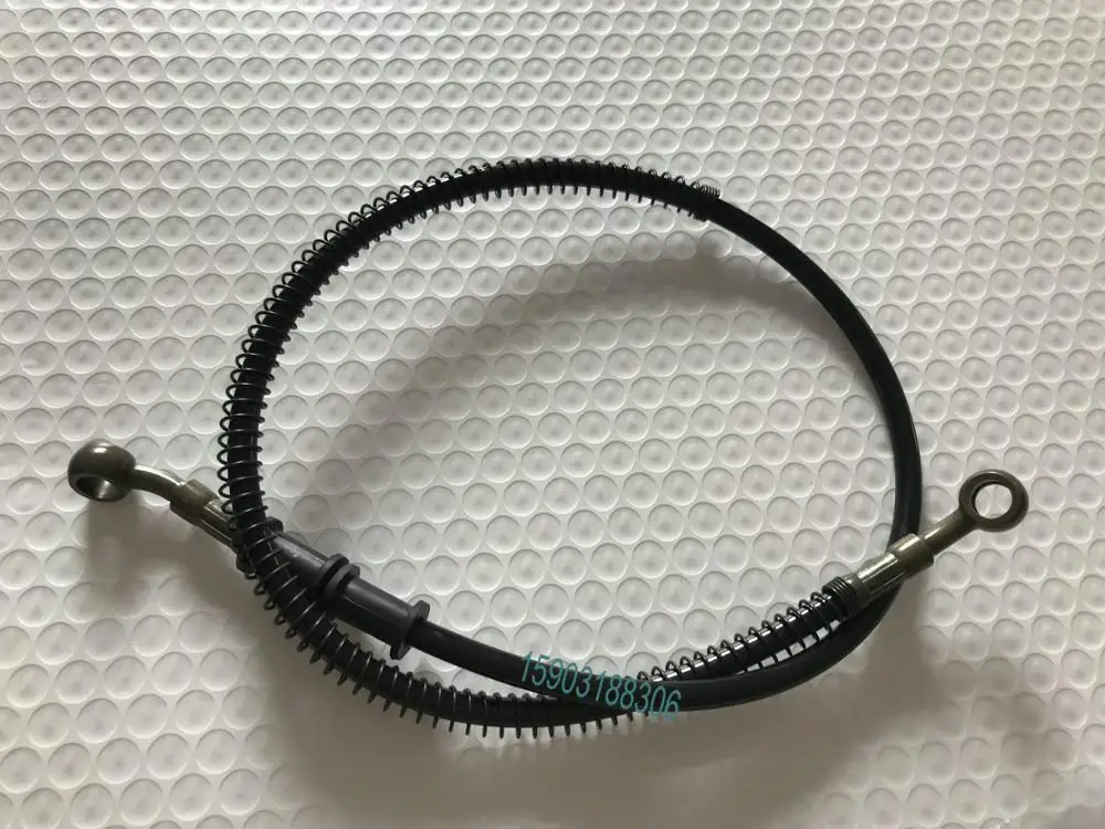 Original KFAFINENE Motorcycle Stainless Steel Braided PU Covered Nylon Core AN3 Brake Clutch Oil Hose Line With Banjo Fittings