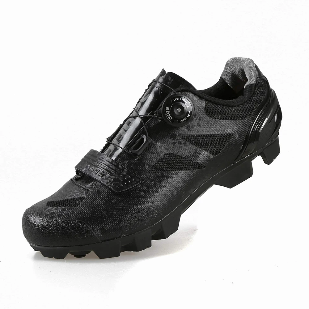 Santic Pro MTB Bike Cycling Shoes Men\'s Mountain Bicycle Self-Lock Shoes Nylon Sole Racing Sneakers for Man Zapatos Ciclismo