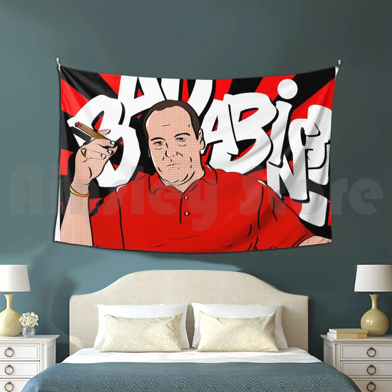 

Индивидуальный гобелен Badabing Pop Popart Badabing Mafia Gangster Soprano